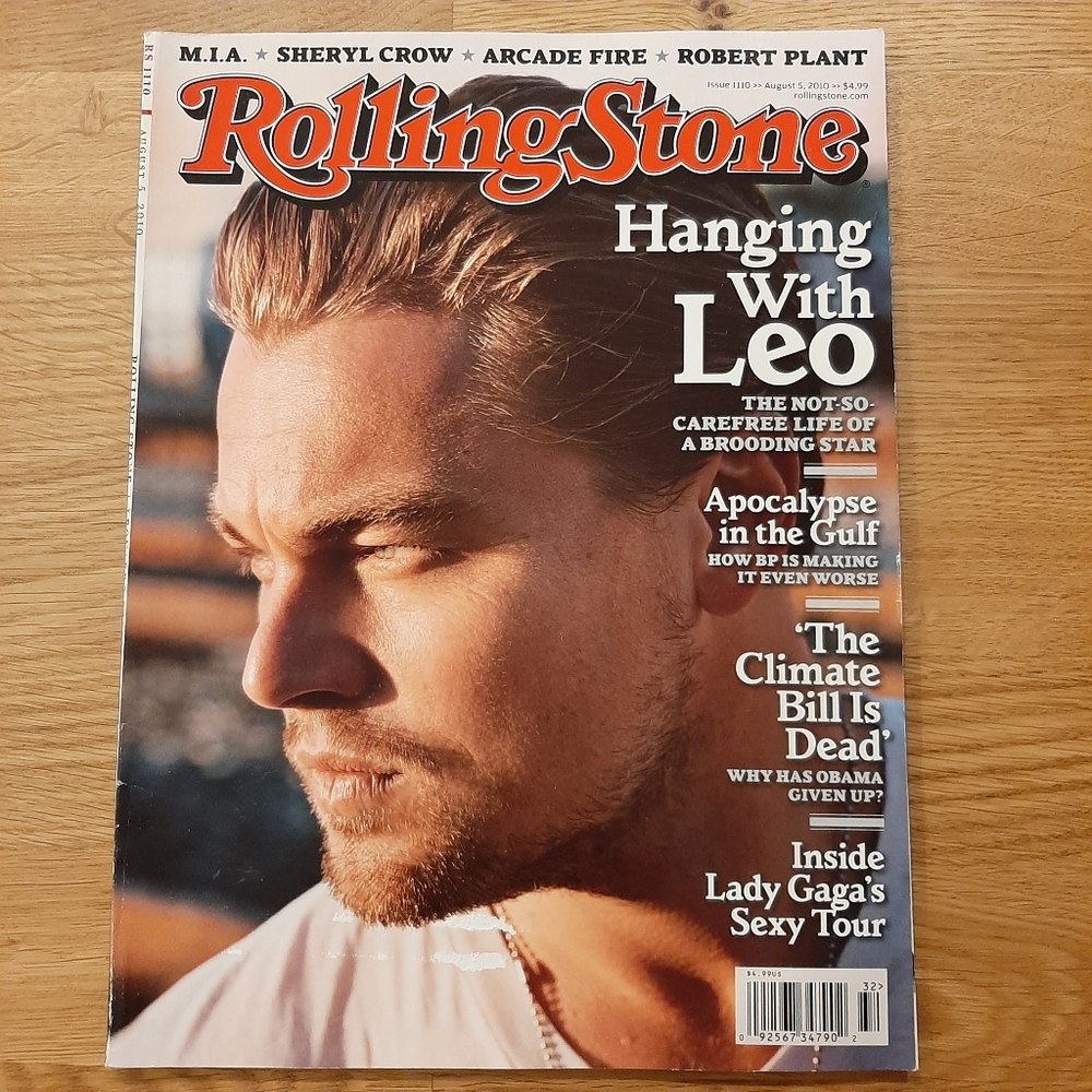 Rolling Stone Magazine Leonardo DiCaprio Cover - Aug 5, 2010